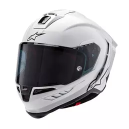 Alpinestars Supertech R10 Solid Мотошлем White Gloss Белый (размер: s)