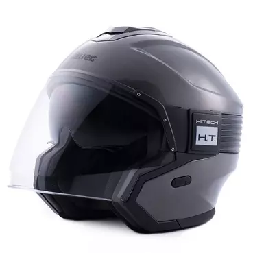 Blauer Hacker Мотошлем Titanium Black Серый