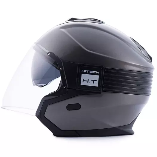 Blauer Hacker Мотошлем Titanium Black Серый