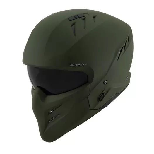 Suomy Armor Plain Мотошлем Green Matt Зеленый (размер: xs)