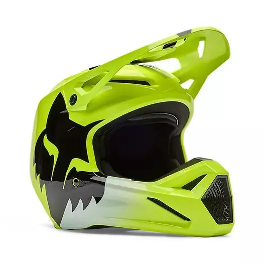 Fox V1 Shield Мотошлем Yellow Fluo Желтый (размер: l)