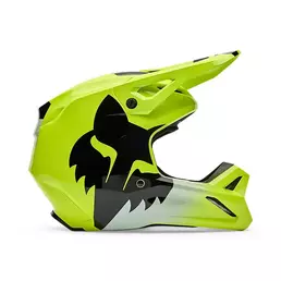 Fox V1 Shield Мотошлем Yellow Fluo Желтый