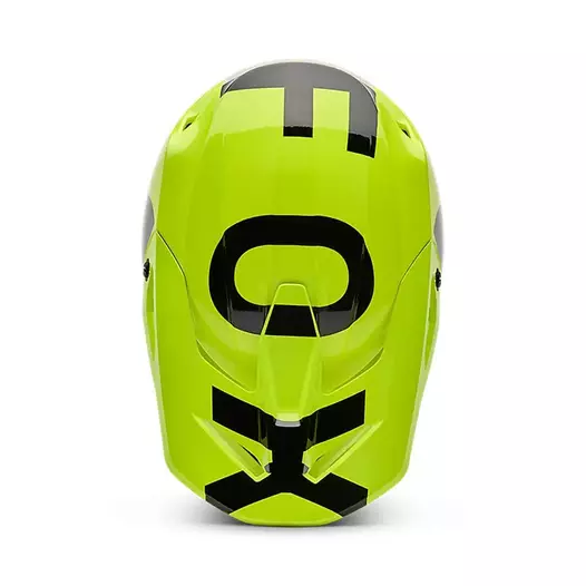 Fox V1 Shield Мотошлем Yellow Fluo Желтый