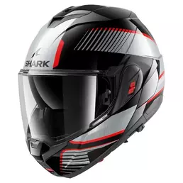 SHARK Oxo Sikter Modularhelm Black / Chrome / Silver