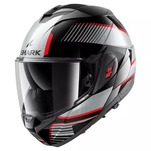 SHARK Oxo Sikter Modularhelm Black / Chrome / Silver (размер: xl)
