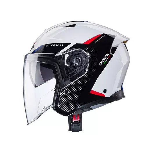 Caberg Flyon 2 Boss Мотошлем White Red Blue Белый