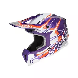 Acerbis Linear 2206 Мотошлем Purple White Фиолетовый