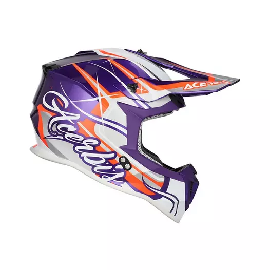 Acerbis Linear 2206 Мотошлем Purple White Фиолетовый