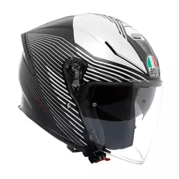 Agv K5 Jet Evo Control Мотошлем Black Matt White Белый