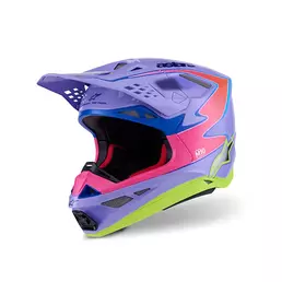 Alpinestars Supertech M10 2206 Jett Lawrence R01 Мотошлем Фиолетовый