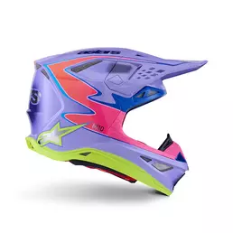 Alpinestars Supertech M10 2206 Jett Lawrence R01 Мотошлем Фиолетовый