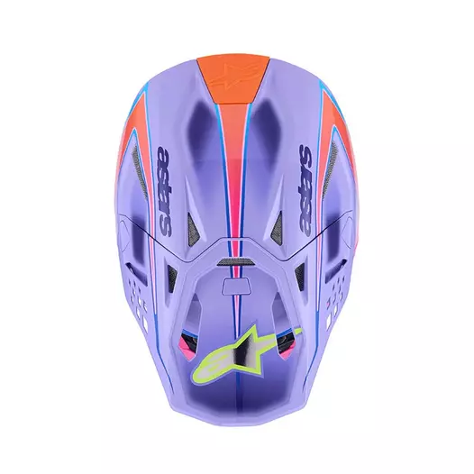 Alpinestars Supertech M10 2206 Jett Lawrence R01 Мотошлем Фиолетовый