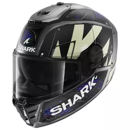 SHARK Spartan RS Stingrey integralhelm Matt Anthracite / Anthracite / Blue