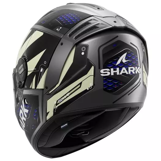 SHARK Spartan RS Stingrey integralhelm Matt Anthracite / Anthracite / Blue