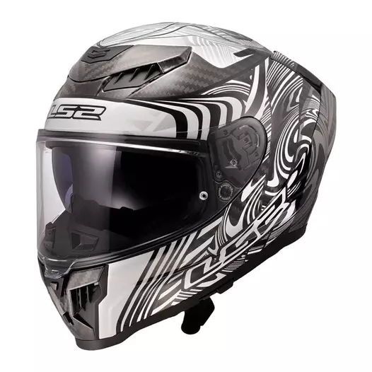 Ls2 Ff807 Dragon Carbon Enthum Мотошлем Grey Серый (размер: 2xs)