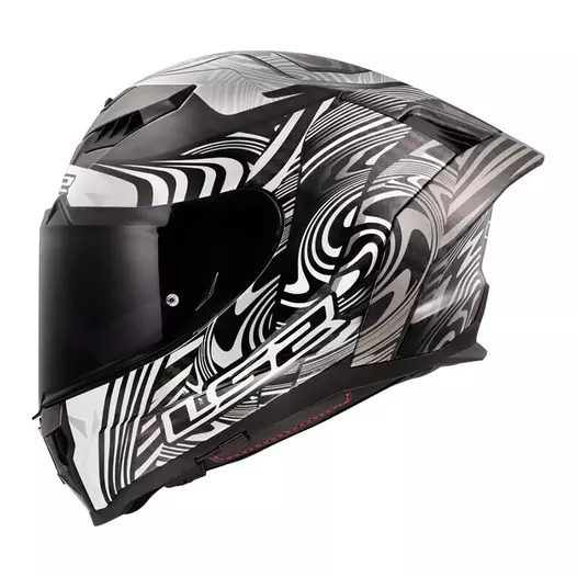 Ls2 Ff807 Dragon Carbon Enthum Мотошлем Grey Серый