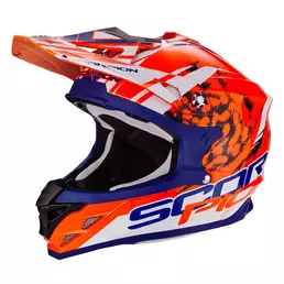 Scorpion Vx-15 Evo Air Kistune Orange-blue-white Оранжевый