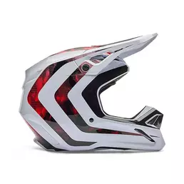 Fox V1 Kairos Мотошлем White Red Белый