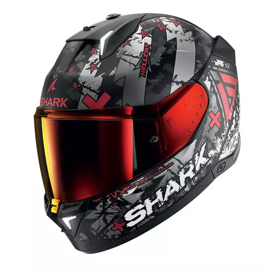 Shark Skwal I3 Hellcat Mat Мотошлем Red Красный (размер: xs)