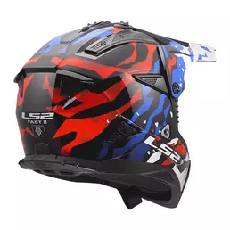 Ls2 Mx708 Fast 2 Grotesk Мотошлем Blue Red Синий