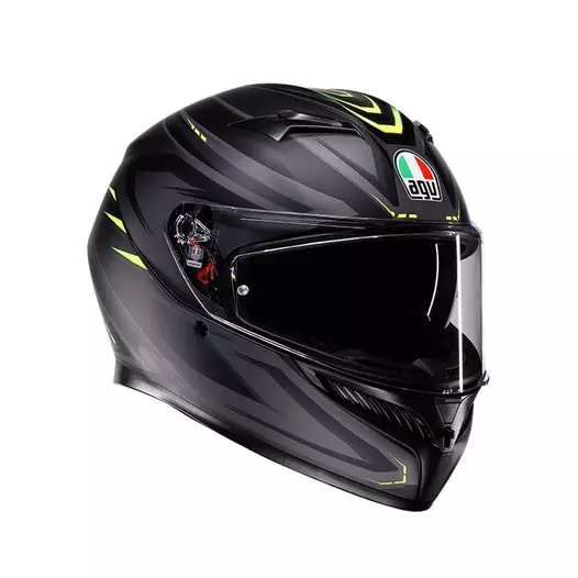 Agv K3 E2206 Syth Мотошлем Black Yellow Matt Желтый (размер: xl)