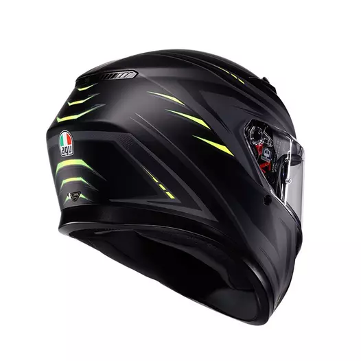 Agv K3 E2206 Syth Мотошлем Black Yellow Matt Желтый