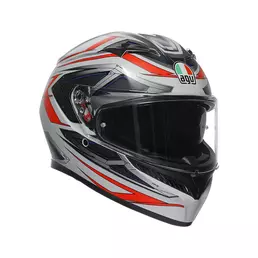 Agv K3 E2206 Space Мотошлем White Matt Red Fluo Серый