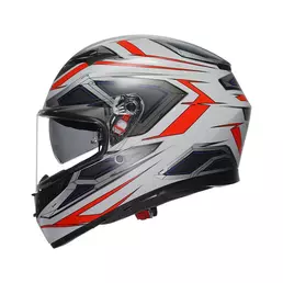 Agv K3 E2206 Space Мотошлем White Matt Red Fluo Серый