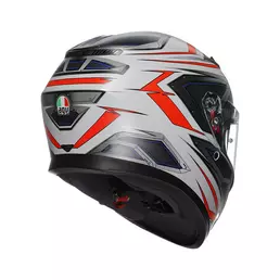 Agv K3 E2206 Space Мотошлем White Matt Red Fluo Серый