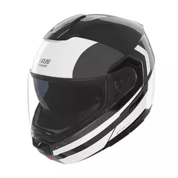 Nolan N90.3 06 Roboto Мотошлем Black Silver White Белый (размер: xs)