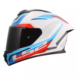 Ls2 Ff820 Rapid 3 Hyper Мотошлем White Blue Red Синий