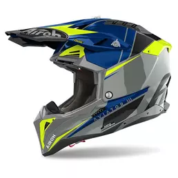 Airoh Aviator 3 Push Мотошлем Blue Синий