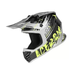 Acerbis Profile Junior Мотошлем Black Yellow Fluo Черный
