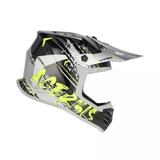 Acerbis Profile Junior Мотошлем Black Yellow Fluo Черный