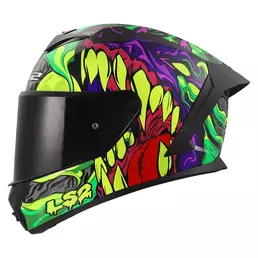 Ls2 Ff820 Rapid 3 Lycant Мотошлем Purple Green Зеленый