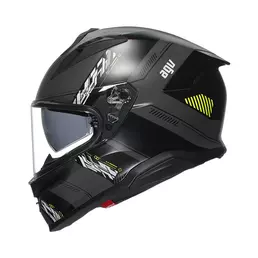 Agv K7 E2206 Kyber Мотошлем Matt Grey Yellow Fluo Желтый