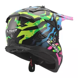 Ls2 Mx708 Fast 2 Grotesk Мотошлем Blue Pink Green Синий