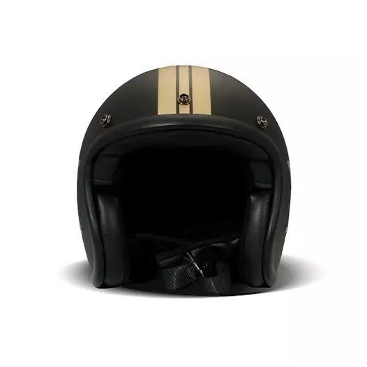 Dmd Jet Retro Мотошлем Star Gold Черный