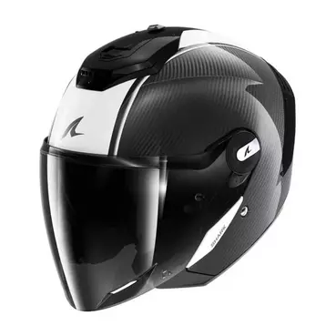 SHARK RS Jet Carbon Blank jethelm Glossy / Carbon / White / Black