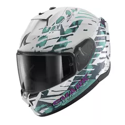 Shark D-skwal 3 Reptaia Мотошлем White Cameleon Белый