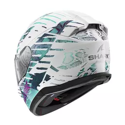 Shark D-skwal 3 Reptaia Мотошлем White Cameleon Белый