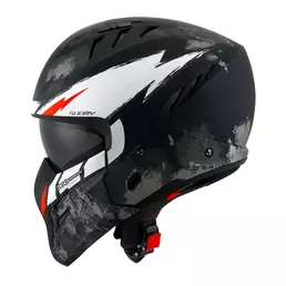 Suomy Armor Hi Volt Мотошлем Black Matt White Черный