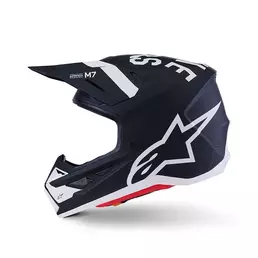 Alpinestars Sm7 2206 Dasher Мотошлем Black White Matt Черный