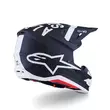 Alpinestars Sm7 2206 Dasher Мотошлем Black White Matt Черный
