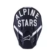 Alpinestars Sm7 2206 Dasher Мотошлем Black White Matt Черный