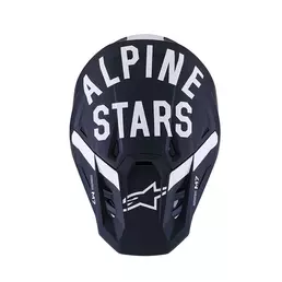 Alpinestars Sm7 2206 Dasher Мотошлем Black White Matt Черный