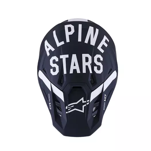 Alpinestars Sm7 2206 Dasher Мотошлем Black White Matt Черный
