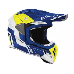 Airoh Aviator Ace 2 Shield Мотошлем Blue Yellow Синий