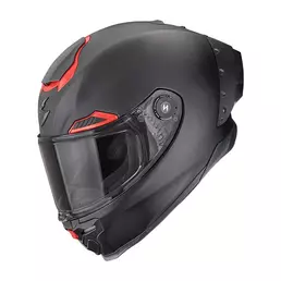 Scorpion Exo Race Air Solid Мотошлем Black Red Matt Черный