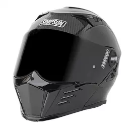 Simpson Darksome Carbon 2206 Modular Мотошлем Black Черный